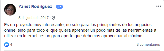 Curso Gratis Intensivo Marketing Digital Testimonio 3
